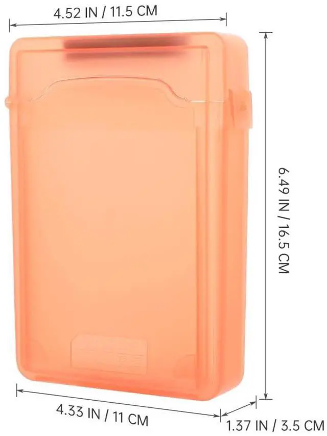 Alt view image 3 of 5 - Ibasenice 5-Pack 3.5 Inch Portable Hard Drive Protective Case, Mixed Colors, Anti-Static and Shockproof Storage Enclosure for External Hdds