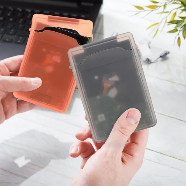 Alt view image 2 of 5 - Ibasenice 5-Pack 3.5 Inch Portable Hard Drive Protective Case, Mixed Colors, Anti-Static and Shockproof Storage Enclosure for External Hdds