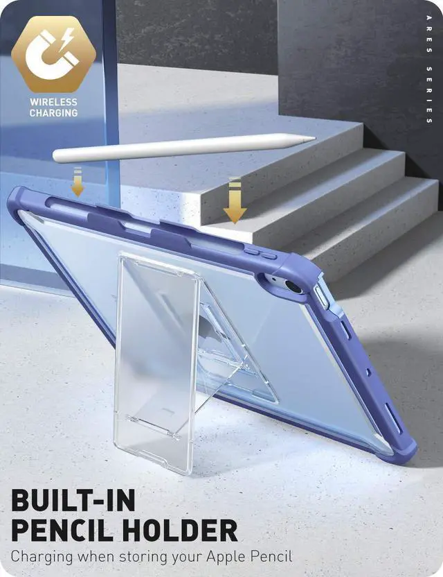 Alt view image 5 of 5 - i-Blason Ares Case for iPad Air 5th Generation/iPad Air 4th Generation 10.9 Case (2022/2020), Full-Body Kickstand with Built-in Screen Protector Cover with Pencil Holder (Tilt)