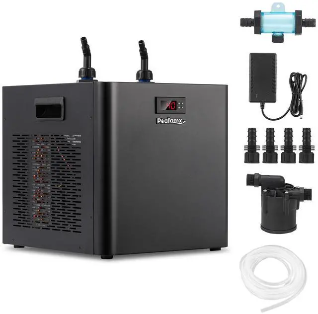 Main image of Poafamx 1/2HP Water Chiller for Cold Plunge, Ice Bath Chiller Kit with Filter, Hose, Water Pump, 132Gal Water Cooler System for Cold Tub, Quiet Cold Plunge Chiller for Athletes