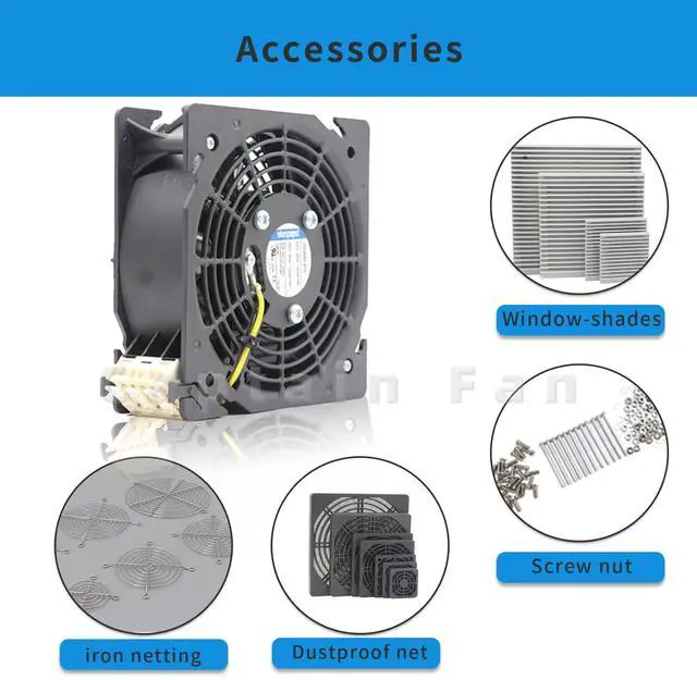 Alt view image 4 of 5 - DV4650-470 Ebm Papst Fan 230VAC 120/110mA 120 * 120 * 38MM Axial Cooling Fan for Cabinet