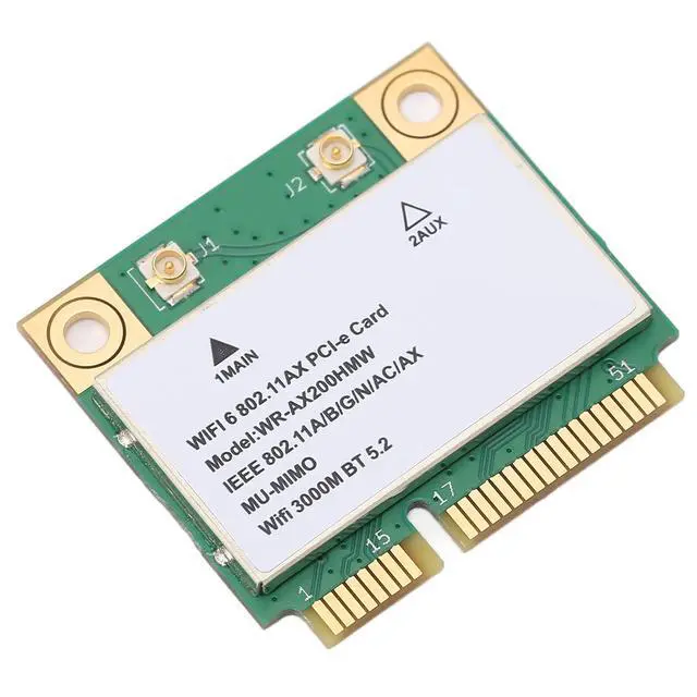 Alt view image 2 of 5 - AX200HMW 6 Card Band 802.11 A/B/G/N/AC/AX Half Mini PCI-E Card Network Adapter BT5.2 for PC, Laptops, Only for WIN10 (64bit)