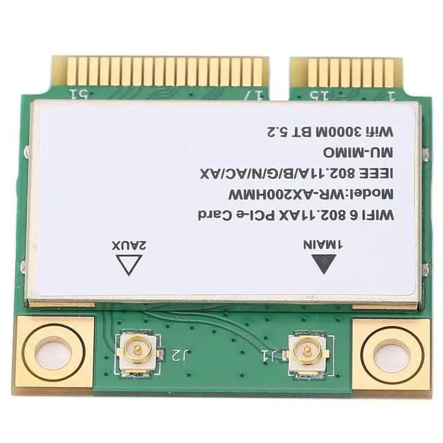Alt view image 4 of 5 - AX200HMW 6 Card Band 802.11 A/B/G/N/AC/AX Half Mini PCI-E Card Network Adapter BT5.2 for PC, Laptops, Only for WIN10 (64bit)