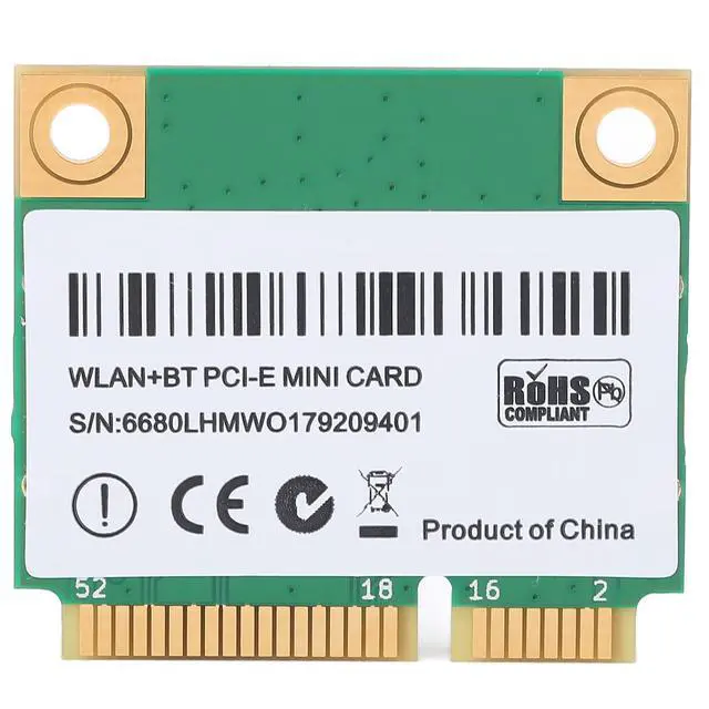 Alt view image 5 of 5 - AX200HMW 6 Card Band 802.11 A/B/G/N/AC/AX Half Mini PCI-E Card Network Adapter BT5.2 for PC, Laptops, Only for WIN10 (64bit)