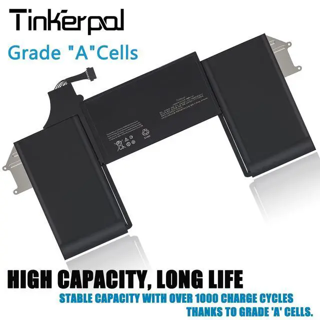Alt view image 2 of 5 - Tinkerpal A1965 Laptop Battery Compatible with MacBook Air 13 inch A1932 (Late 2018 2019 2020) A2179 EMC3184 EMC3302 11.4V 47.73WH 6 Cell