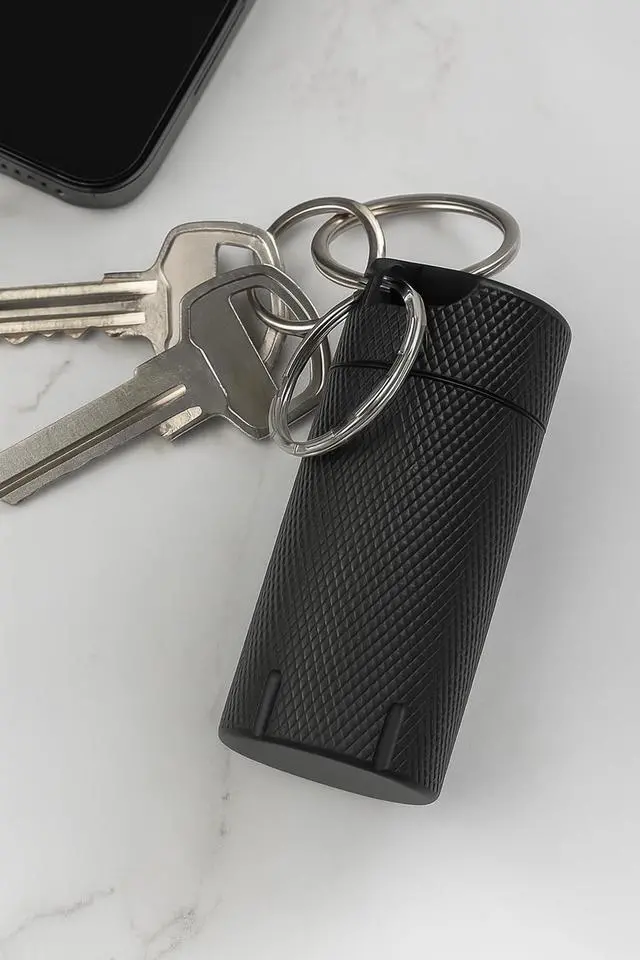 Alt view image 3 of 5 - YubiKey Keychain Protector Case for 5/5C NFC - Single-key Secure Storage,Waterproof & Scratch-Resistant for Everyday Carry (Black)