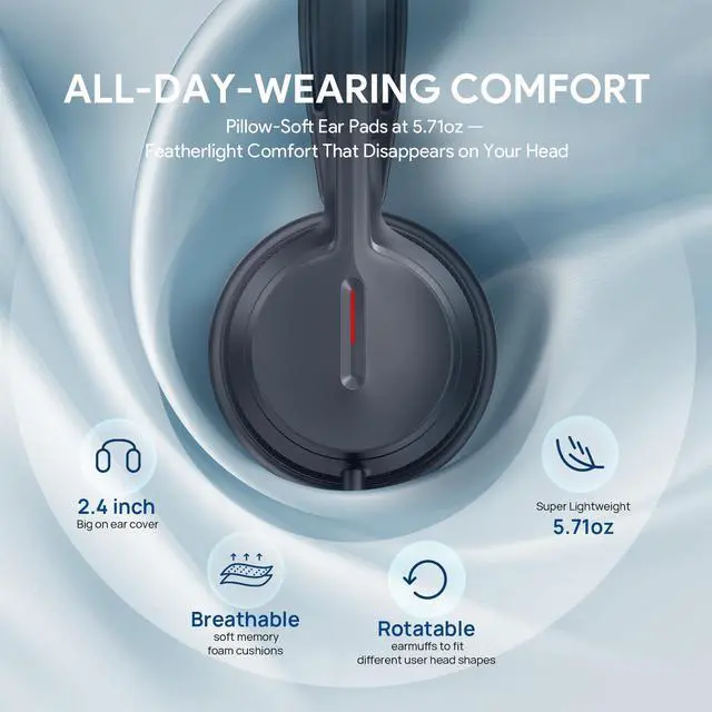 Alt view image 4 of 5 - Yealink UH44 UC USB Headset - Noise Cancelling Mic, Comfort Ear Cushions, Stereo Sound for PC/Laptop with Inline Controls, USB-C/A & Busylight-Black