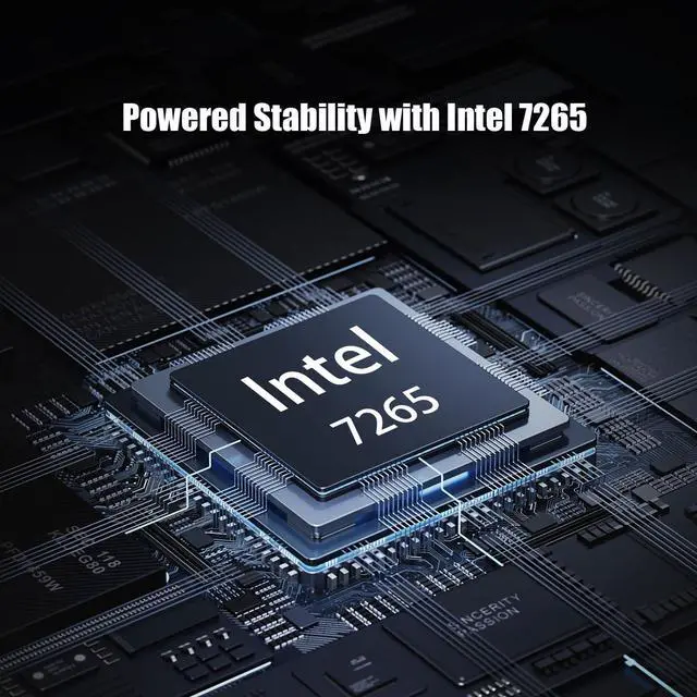 Alt view image 4 of 5 - GLOTRENDS WiFi 5 PCIe Card with 2-Meter Extension Antenna for Desktop PC, Intel 7265 Chip, 802.11ac, Bluetooth 4.2, Support Windows 11/10/7/Linux, Support Intel/AMD Motherboard