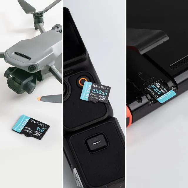 Alt view image 2 of 5 - TEAMGROUP A2 Ultra Card 256GB Micro SDXC UHS-I U3 A2 V30, R/W up to 200/150 MB/s with Adapter TULMSDX256GIA2V3022503