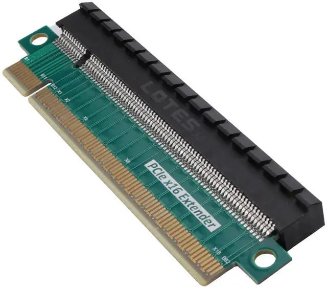 Alt view image 5 of 5 - ELFJMZP PCIe 5.0 X16 Extender Riser Card - Ultra Slim 3cm Height, 10cm Length, 4-Layer Gold-Plated PCB, Reinforced Black Slot with Dust Cover, for GPU/Mining/AI Computing Card