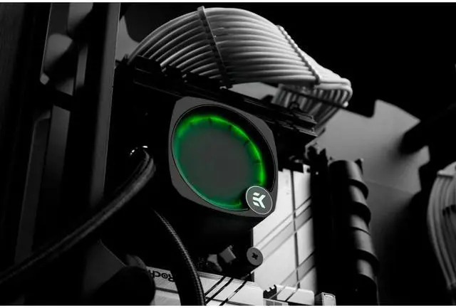 Alt view image 3 of 4 - EK Nucleus AIO All-in-One Liquid CPU Cooler with EK FPT Fans, Water Cooling Computer Parts, 120mm Fan, Compatible with Latest Intel & AMD CPUs (240mm, Nucleus - CR240)