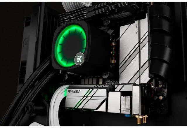 Alt view image 4 of 4 - EK Nucleus AIO All-in-One Liquid CPU Cooler with EK FPT Fans, Water Cooling Computer Parts, 120mm Fan, Compatible with Latest Intel & AMD CPUs (240mm, Nucleus - CR240)