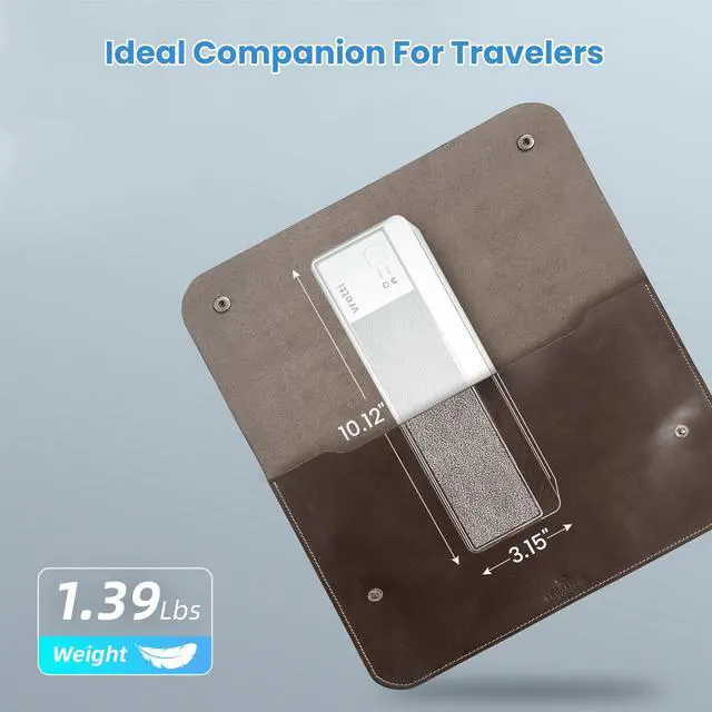 Alt view image 5 of 5 - vretti P83 Portable Printers Wireless for Travel, A4 Portable Thermal Printer, Mobile Inkless Printer Compatible with Phone & Laptop, Supports 8.5 x 11 US Letter for Car School Office Home Use, White