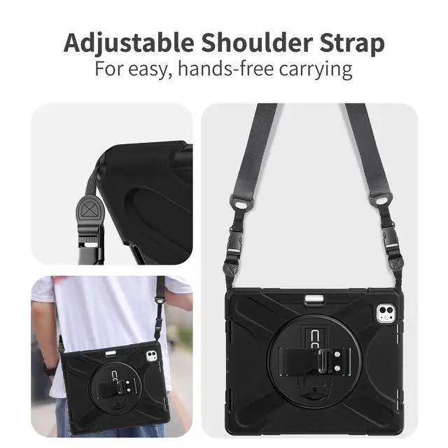 Alt view image 4 of 5 - CODi Rugged Case for iPad Pro 13" (M4) (2024) | 360° Protection, Drop-Test & Fluid Contamination Certified