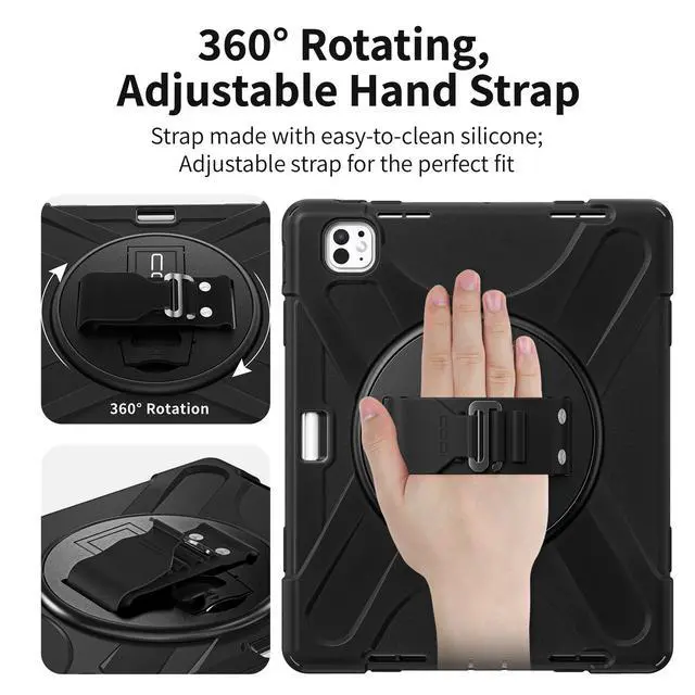 Alt view image 5 of 5 - CODi Rugged Case for iPad Pro 13" (M4) (2024) | 360° Protection, Drop-Test & Fluid Contamination Certified