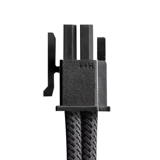 Alt view image 3 of 5 - CableMod Universal Pro ModMesh Sleeved 12V-2x6 12VHPWR 90° StealthSense Direct PCIe Cable (Variant A, Black)
