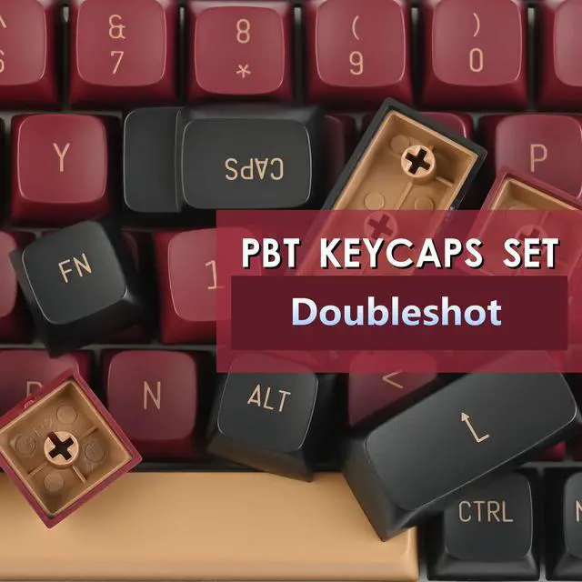 Alt view image 5 of 5 - Guffercty kred 160 Keys CSA Keycap PBT Double-Shot Ball Shape Custom Keycaps Set with 6.25u/7u Spacebar for ANSI & ISO Layout Cherry MX Gateron Kailh Switches (CSA Red Warrior)