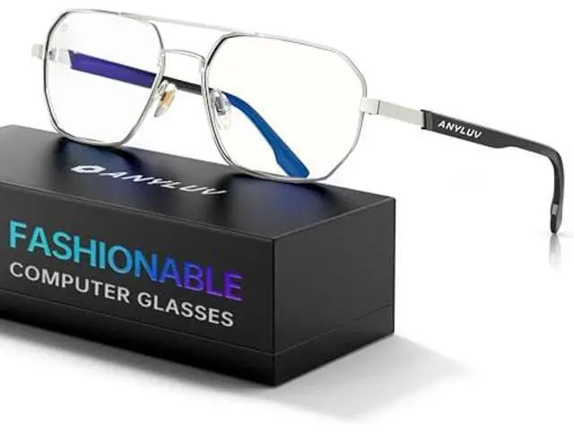 Main image of ANYLUV Blue Light Glasses for Woman/Men, Blue Light Blocking Glasses Women Computer Gaming Glasses for Eye Protection