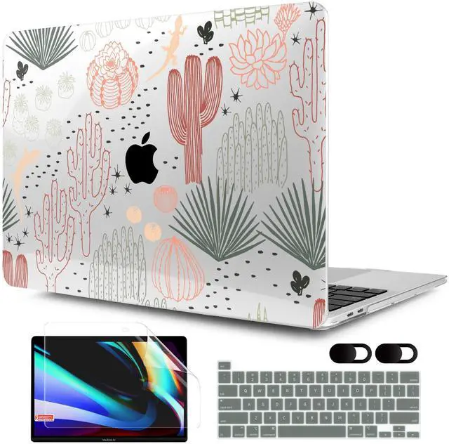 Main image of MEEgoodo Case for MacBook Pro 13 inch, Laptop Hard Shell Case with Keyboard & Camera Cover, Cacti