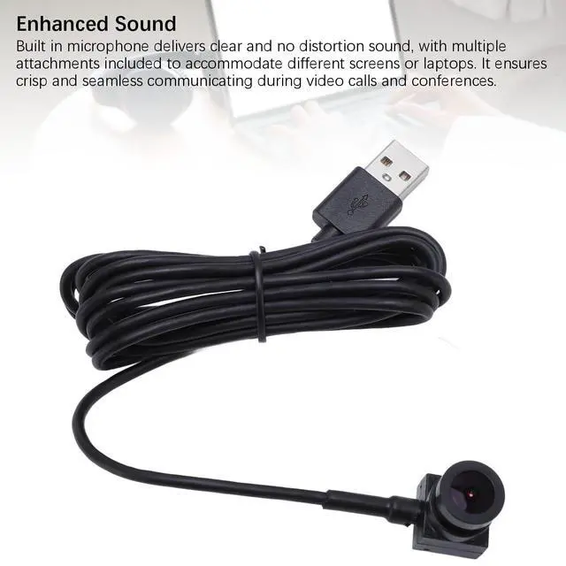 Alt view image 3 of 5 - EBTOOLS Middle Screen Webcam, 1080P 2MP Center Webcam for Laptop and Desktop, Home Video Conferences, Eye Contacting USB Camera