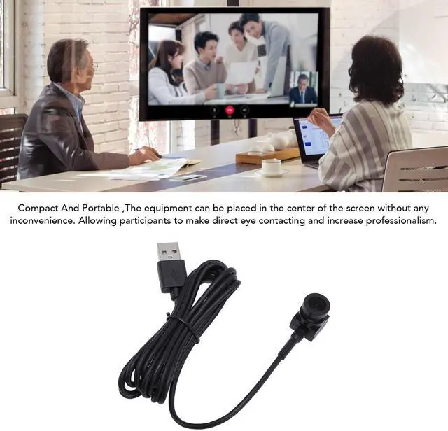 Alt view image 5 of 5 - EBTOOLS Middle Screen Webcam, 1080P 2MP Center Webcam for Laptop and Desktop, Home Video Conferences, Eye Contacting USB Camera