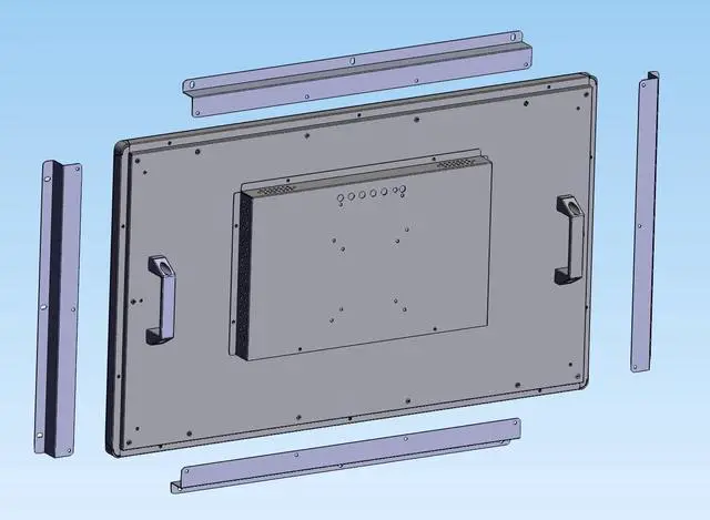 Alt view image 2 of 5 - RIUIIN 27 Inch Open Frame Capacitive Touchscreen Monitor,1920x1080 Resolution 16:9 Aspect Ratio Waterproof,VESA+Panel Mount, for Kiosk, Automation, POSVendingHMI and Digital Signage 7x24h Work