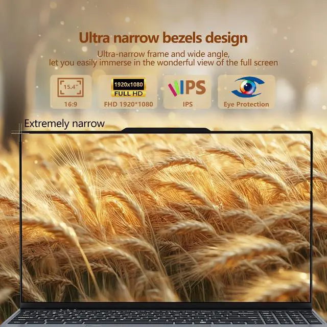 Alt view image 2 of 5 - 2025 Gaming Laptop, 15.6 Inch Laptop Computer with N150 Processor(up to 3.6GHz), 16GB RAM 1TB SSD,Backlit Keyboard, FHD 1920 * 1080,WiFi 5,BT 4.2,Fingerprint Unlocking,Win 11 Pro,laptops for Gaming