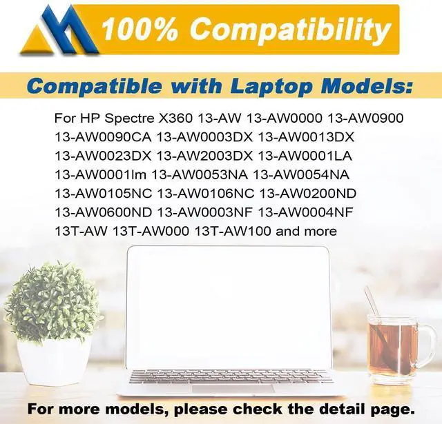 Alt view image 5 of 5 - Mobik RR04XL L60373-005 Battery Replacement for HP Spectre X360 13-AW 13T-AW Series 13-aw0013dx 13-aw0023dx 13-aw2003dx 13t-aw000 13t-aw100 13t-aw200 Series HSTNN-DB9K HSTNN-OB1M L60213-2C1 RR04060XL