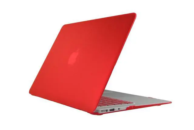 Alt view image 3 of 5 - TOJIA Compatible with MacBook Pro 13 Case,4 in 1 Rubberized Hard Cover with Keyboard Skin Screen Shell for MacBook Pro 13 Inch w/Out Touch Bar Touch ID Model:A1708 A1988, Red