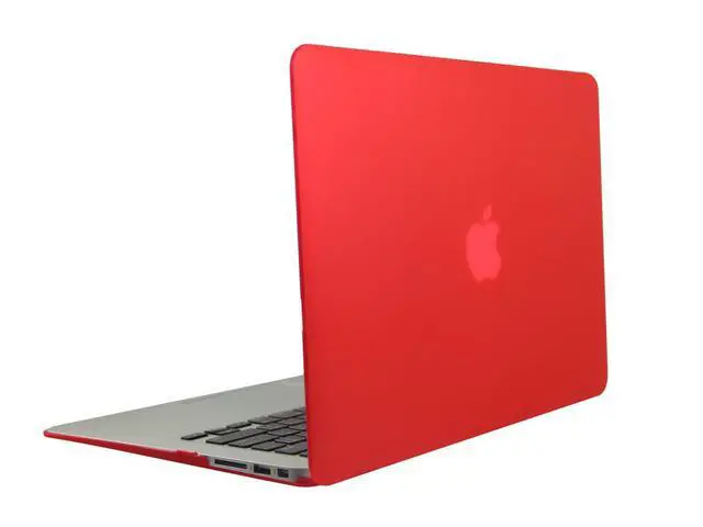 Alt view image 2 of 5 - TOJIA Compatible with MacBook Pro 13 Case,4 in 1 Rubberized Hard Cover with Keyboard Skin Screen Shell for MacBook Pro 13 Inch w/Out Touch Bar Touch ID Model:A1708 A1988, Red