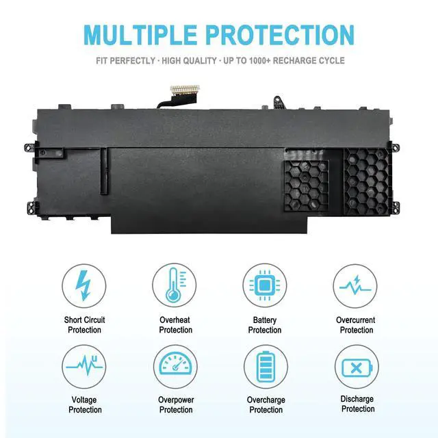 Alt view image 4 of 5 - TAICROWNE 59.6Wh GHJC5 Replacement Laptop Battery for Dell Latitude 9420 9420 2-in-1 Latitude 9430 9430 2-in-1 Series 4900mAh 11.55V