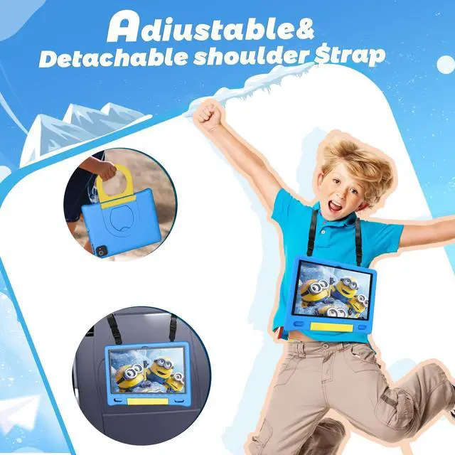 Alt view image 4 of 5 - VCFNXLS Kids Tablet 10", Android 14, 8GB+64GB (1TB Expandable), Octa-Core, 1280×800 HD Display, Dual Cameras, 12-Hour Battery, Parental Controls, Childs Tablet with Shockproof EVA Case