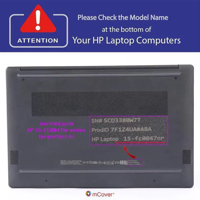 Alt view image 4 of 5 - mCover Case Compatible ONLY for 2023-2024 15.6-inch HP Laptop 15-FCxxxx / 15-FDxxxx Series Windows Notebook PC (NOT Fitting Any Other HP Laptop Models) - Blue