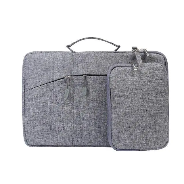 Alt view image 2 of 4 - Megoo 13inch Laptop Sleeve with Accessory Pouch for Surface Laptop 5/4/3/2/6 13.5", Laptop 7 13.8", Surface Book 13.5", Carry Case for 13"~14" Tablet Chromebook(Gray with Charger Case)
