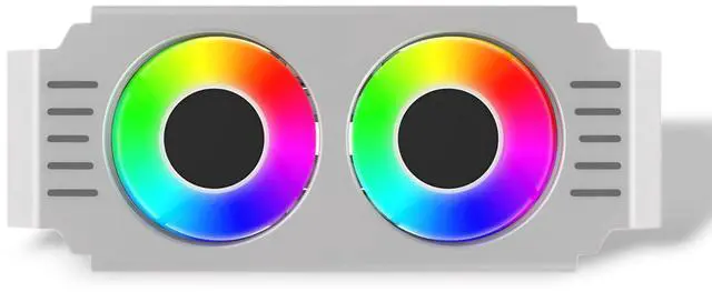 Main image of Memory RAM Cooler ARGB Fans, RAM Cooler, ARGB RAM Radiator Computer Memory Module Heat Sink PWM Temperature Control Fan for DDR DDR2 DDR3 DDR4 DDR5 (White)