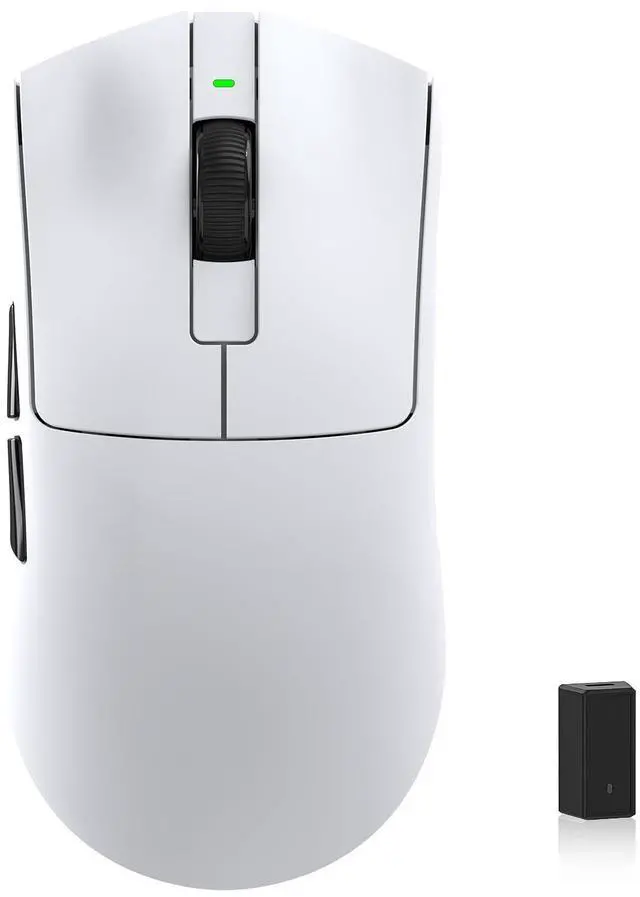 Main image of KYSONA Jupiter PRO Wireless Gaming Mouse, 26000 DPI, PAW33995 Optical Sensor, Ultralight 46g, Cool-Touch Surface Coating, 300 Hr Battery Life, 5 Programmable Buttons for PC/Mac/Laptop, White