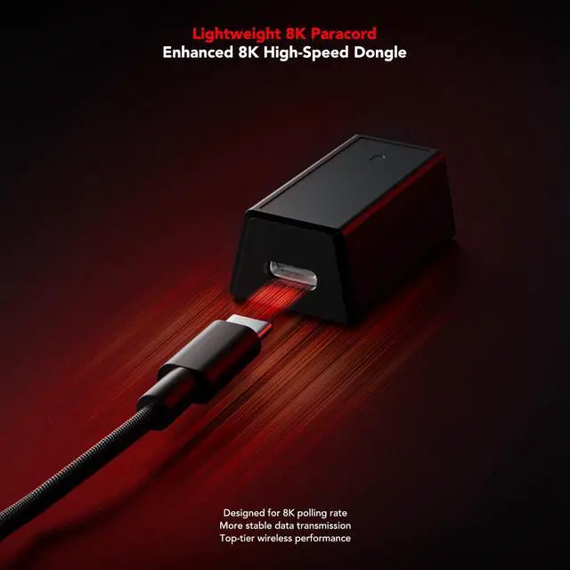 Alt view image 3 of 5 - KYSONA Jupiter PRO Wireless Gaming Mouse, 26000 DPI, PAW33995 Optical Sensor, Ultralight 46g, Cool-Touch Surface Coating, 300 Hr Battery Life, 5 Programmable Buttons for PC/Mac/Laptop, White