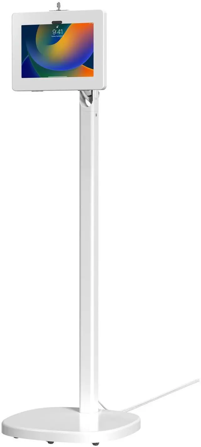 Main image of CTA Digital Healthcare Grade Floor Stand with Quick Release Enclosure & Ergonomic Hospitality Features  Tilting, Mobile, & Secure Tablet Enclosure (PAD-MSADFSL)