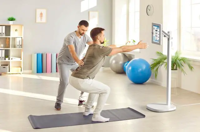 Alt view image 2 of 5 - CTA Digital Healthcare Grade Floor Stand with Quick Release Enclosure & Ergonomic Hospitality Features  Tilting, Mobile, & Secure Tablet Enclosure (PAD-MSADFSL)