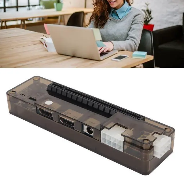 Alt view image 5 of 5 - Laptop External Independent Video Card Dock, 6Pin Interface Output PCI E3.0 Laptop External GPU Graphics Card Base, TD