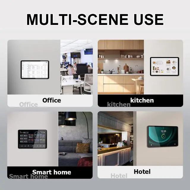 Alt view image 5 of 5 - Zilvex Wall Mount Charging Kit for Samsung Galaxy Tab A9 8.7in Magnetic Wall Dock with 15W Fast Charging, TPU Protective Case, Smart Home Integration