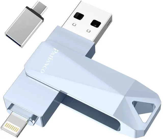 Main image of Apple MFi Certified Photo Stick 512GB - Flash Drive for iPhone, iPad & Computer - Picture Keeper Portable Hard Drive - Grey