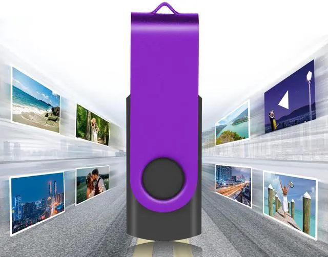 Alt view image 3 of 5 - EASTBULL Flash Drives Bulk 8GB USB Thumb Drive 50 Pack USB 2.0 Memory Stick Swivel Pen Drive with Lanyard for Storage and Backup (8 GB 50 Colors)