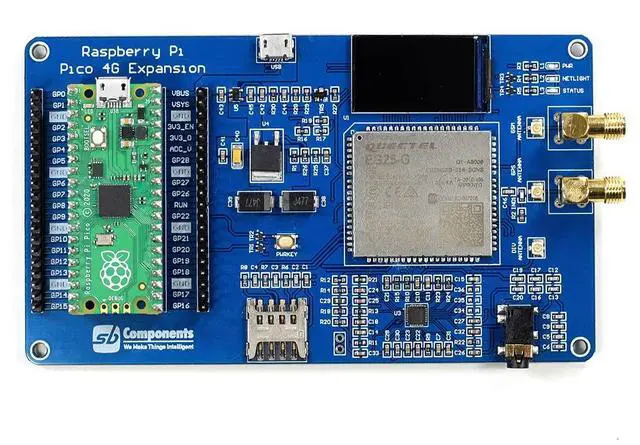 Alt view image 2 of 5 - Raspberry Pi Pico 4G Expansion Quectel EG25-G, IoT/M2M-optimized, LTE Cat 4 Module Expansion for Raspberry Pi Pico, Adds Cellular and GPS Support to The Pico