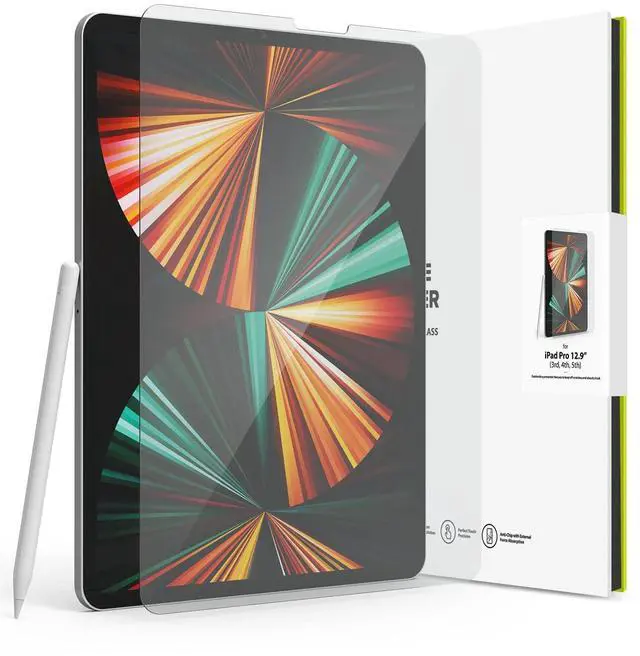Main image of Ringke Invisible Defender Glass [Multi-Layer Protection] Compatible with iPad Pro 12.9 Screen Protector (6th Generation 2022, 5th 2021, 4th 2020, 3rd 2018) Full-Coverage Premium Tempered Glass