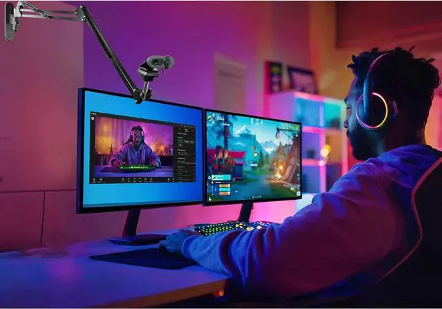 Alt view image 2 of 5 - AceTaken Brio-101 Webcam Magnetic Wall Mount Holder Stand for Logitech Brio 100, Brio 300 301,Brio 500 501,C270,C310 webcams