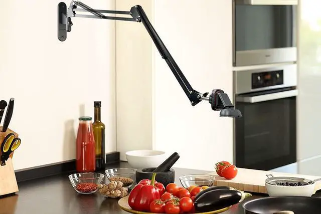 Alt view image 4 of 5 - AceTaken Brio-101 Webcam Magnetic Wall Mount Holder Stand for Logitech Brio 100, Brio 300 301,Brio 500 501,C270,C310 webcams