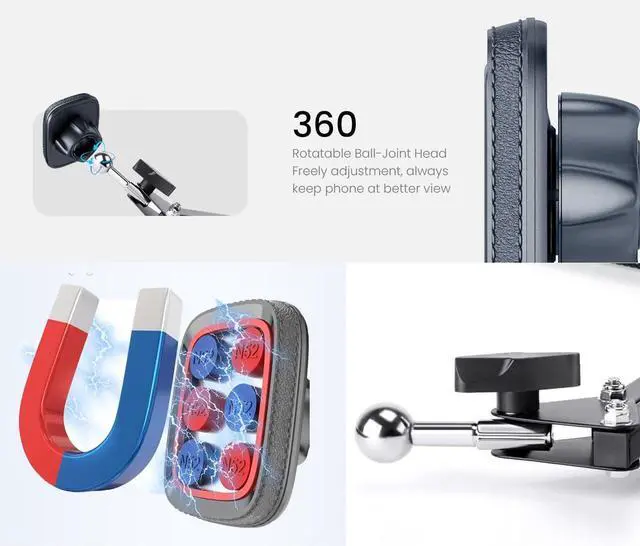 Alt view image 3 of 5 - AceTaken Brio-101 Webcam Magnetic Wall Mount Holder Stand for Logitech Brio 100, Brio 300 301,Brio 500 501,C270,C310 webcams