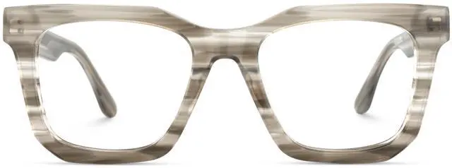 Main image of Zeelool Trendy Square Blue Light Blocking Glasses for Men TV Phone Computer Gaming Glasses Nichole ZJGA245089-01 Gray