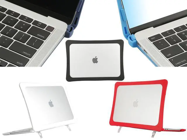 Alt view image 3 of 5 - mCover Hybrid case Compatible ONLY for 2016-2023 13.3" MacBook Pro A2338 (M1 | M2 chip) A2289 A2251 A2159 A1989 A1706 A1708 (with All USB-C Ports) - Blue